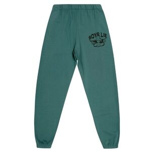 Boys Lie Graphic Green Athletic Casual Black Rhinestone Sweatpants Size Small